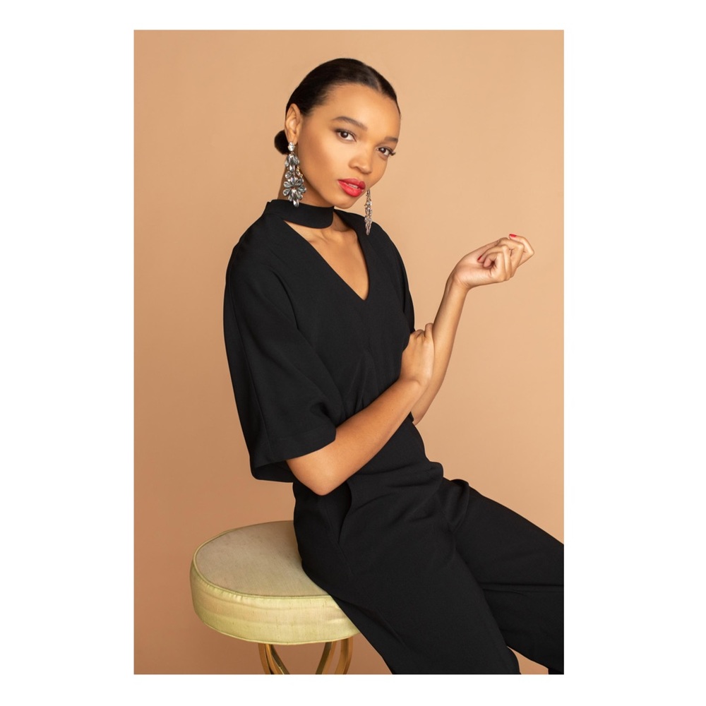 New! TRINA TURK Ambient Open Back Jumpsuit - Picture 2 of 11